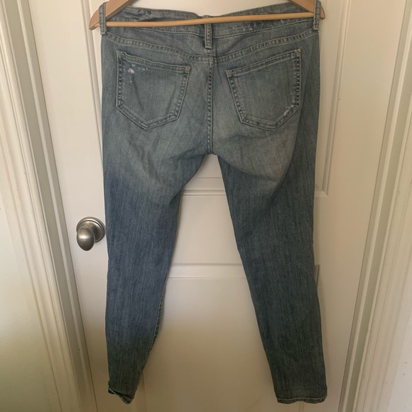 Low Rise Ripped Blue Jeans - Picture 2 of 7